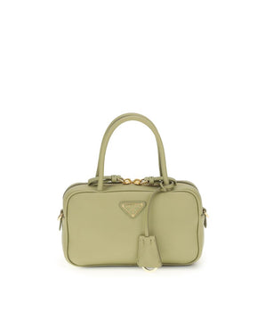 Prada Green Calf Leather Bos Taurus Handbag