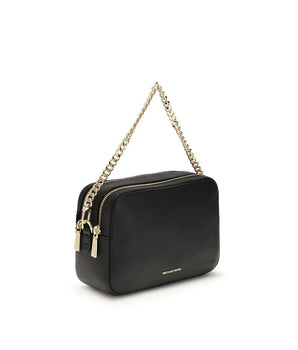 Michael Kors Black Calf Leather Bos Taurus Shoulder Bag