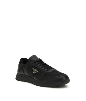 Prada Black Recycled Polyamide Athletic Sneakers