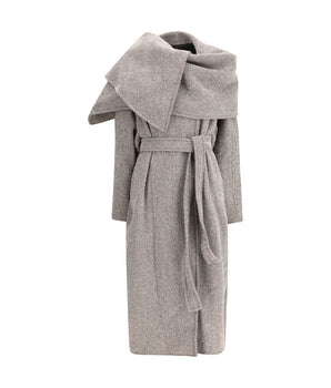 Ferragamo Brown Fleece Wool Coat