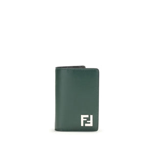 Fendi Black Calf Leather Bos Taurus Wallet