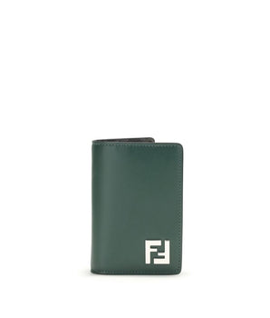 Fendi Black Calf Leather Bos Taurus Wallet
