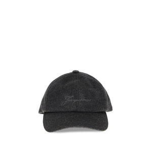 Jacquemus Gray Wool Cap (Baseball Hat)