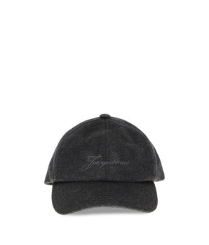Jacquemus Gray Wool Cap (Baseball Hat)