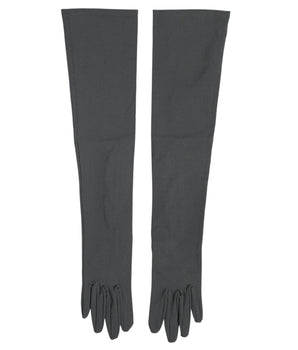 Dolce & Gabbana Dark Gray Viscose Elbow Length Mitten Men Gloves