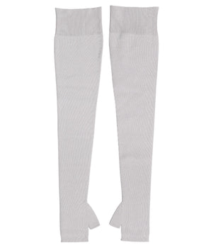 Dolce & Gabbana Gray Virgin Wool Knitted Fingerless Men Gloves