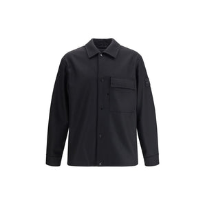 Stone Island Black Fleece Wool Coat