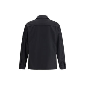 Stone Island Black Fleece Wool Coat