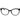 Max &amp; Co Black Plastic Glass (Frames)
