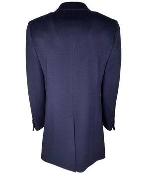 Made in Italy Blue Wool Men's Coat