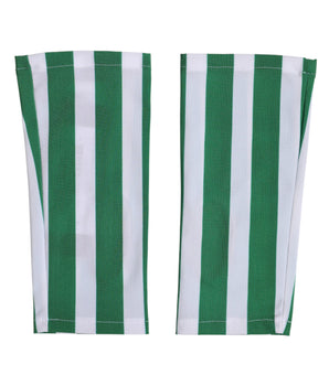 Dolce & Gabbana Green White Nylon Fingerless Wrist Length Gloves