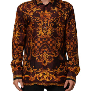 Dolce & Gabbana Floral Printed Baroque Button Down Shirt