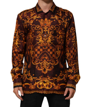 Dolce & Gabbana Floral Printed Baroque Button Down Shirt