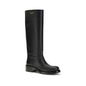 Prada high leather boots