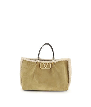Valentino Garavani Beige Shoulder Bag