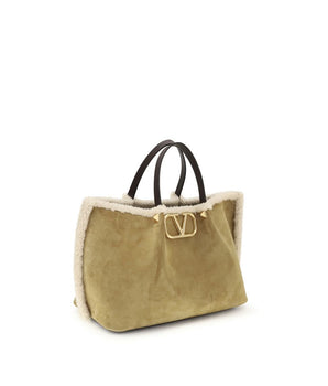 Valentino Garavani Beige Shoulder Bag