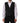 Dolce & Gabbana Black Stripes Wool Dress Men Waistcoat Vest