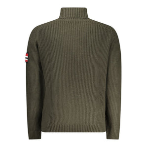 Norway 1963 Green Wool Men Turtleneck Sweater