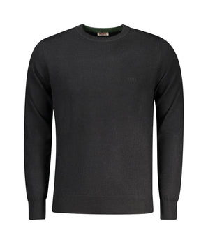 Rifle Black Wool Men Sweater