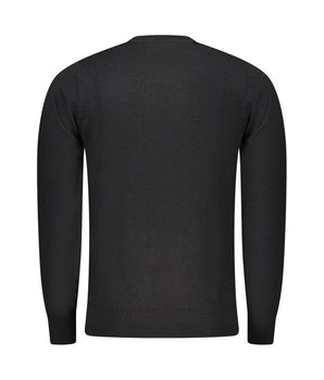 Rifle Black Wool Men Sweater