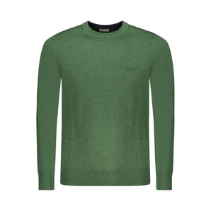 Rifle Green Wool Men Sweater