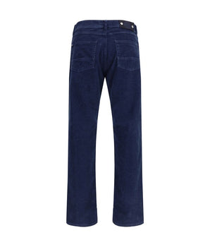 Stone Island Blue Cotton Straight-Leg Jeans