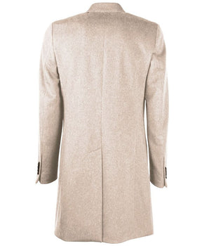 Made in Italy Beige Wool Men Jacket