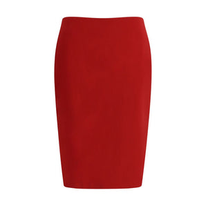 Saint Laurent Red Viscose Skirt
