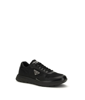 Prada Black Recycled Polyamide Athletic Sneakers