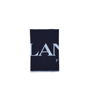 Lanvin Blue Silk Scarf