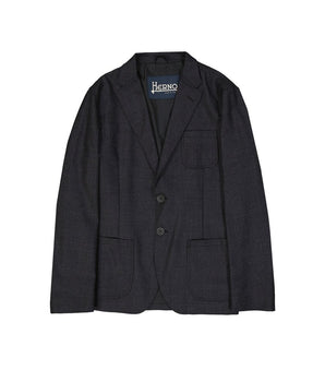 Herno Gray Wool Blazer