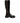 Dolce & Gabbana Black Buckle Embellished Knee High Boots Shoes
