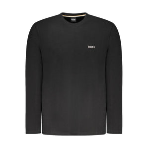 Hugo Boss Black Cotton Men Sweater