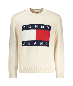 Tommy Hilfiger Beige Cotton Men Sweater