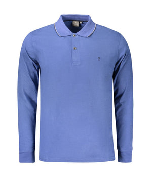 Coveri Moving Blue Cotton Polo Shirt