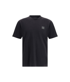 Stone Island Black Cotton T-Shirt