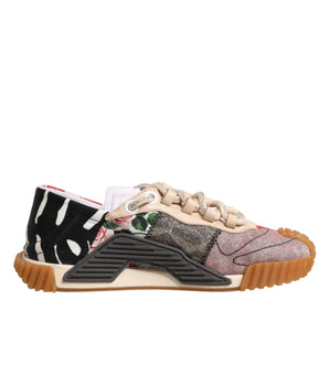 Dolce & Gabbana Multicolor Logo Low Top NS1 Sneakers Shoes