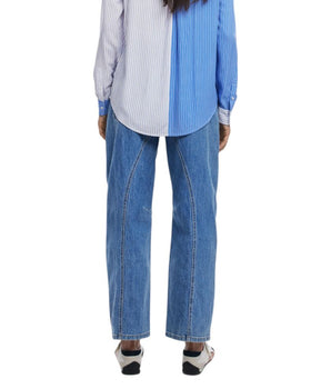 Desigual Light Blue Viscose Blouse