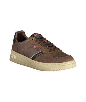 Norway 1963 Brown Polyester Men Sneaker