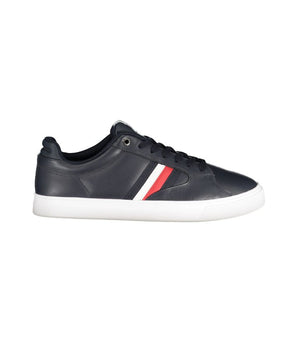 Tommy Hilfiger Blue Leather Men Sneaker