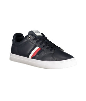Tommy Hilfiger Blue Leather Men Sneaker