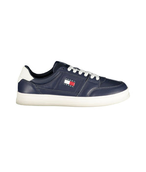 Tommy Hilfiger Blue Leather Men Sneaker