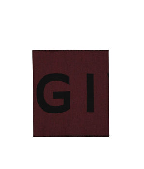 Givenchy red virgin wool scarf
