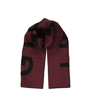 Givenchy red virgin wool scarf