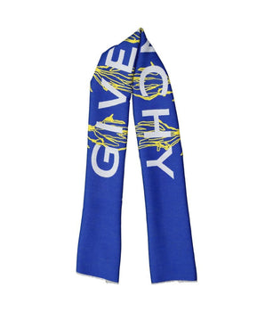 Givenchy Blue Silk Scarf