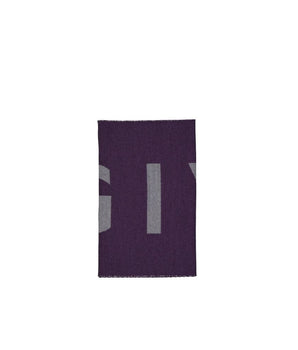 Givenchy Purple Virgin Wool Scarf