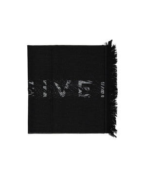 Givenchy Black Virgin Wool Scarf