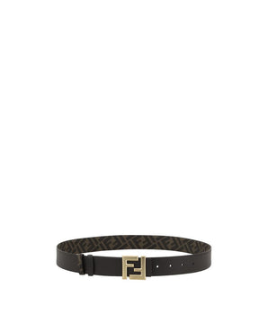 Fendi Brown Calf Leather Bos Taurus Regular Belt