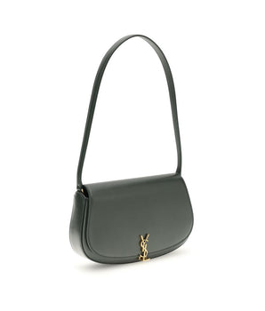 Saint Laurent Green Calf Leather Bos Taurus Shoulder Bag
