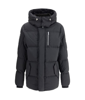 Moose Knuckles Black Nylon Coat